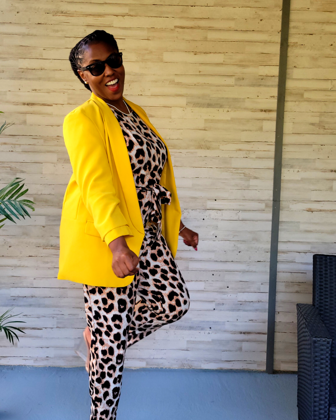 Rena's Leopard Print Romper